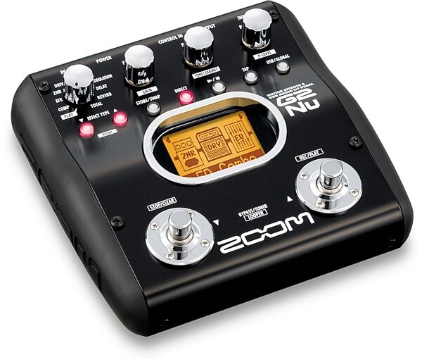 Zoom ZG2Nu Guitar Multi-Effects Pedal, Angle
