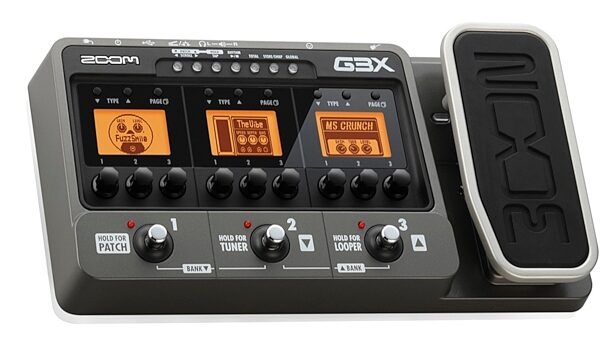 Zoom G3X Guitar Multi-Effects Pedal, Angle