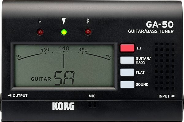 Korg GA-50 Guitar Tuner, New, Action Position Back