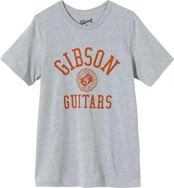 Gibson Collegiate T-Shirt, Heather Gray, Large, Action Position Back