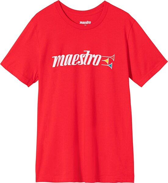 Maestro Trumpets T-Shirt, Red, Small, Action Position Back
