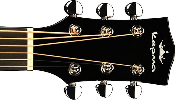 Kepma Elite Series GA2-232 Acoustic-Electric Guitar (with Gig Bag), Natural, Action Position Back