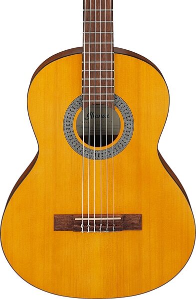 Ibanez GA2 3/4-Size Classical Acoustic Guitar, Open Pore Amber, Action Position Back
