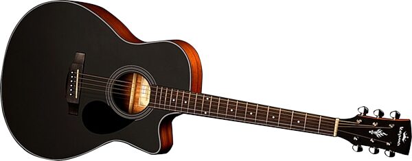 Kepma K3 Series GA3-130 Acoustic-Electric Guitar, Black Matte, with K1 Pickup, Action Position Back