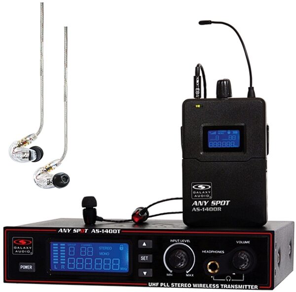 Galaxy Audio AS-1400 Any Spot Wireless In-Ear Monitor System, galaxy