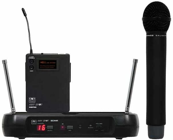 Galaxy Audio CTSR/HH85 Wireless Handheld Microphone System, Band D 584-607MHz, Action Position Back