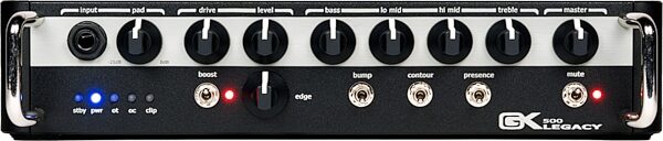 Gallien-Krueger Legacy 500 Bass Amplifier Head (450 Watts), New, Action Position Back