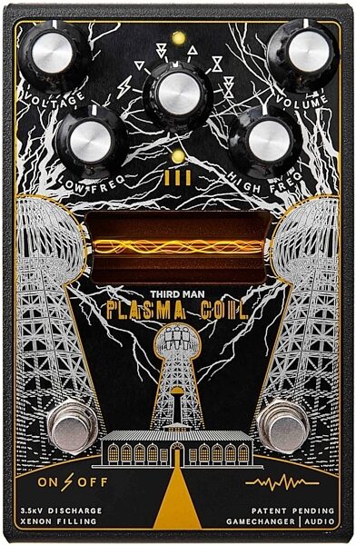Gamechanger Audio Third Man Plasma Coil Octave Distortion Pedal, New, Action Position Back