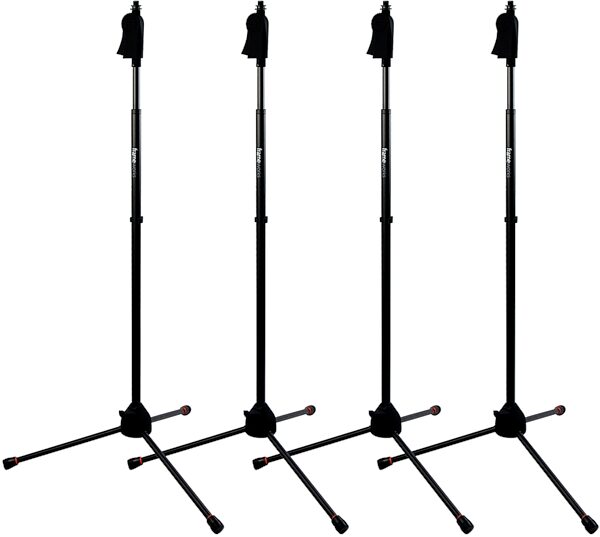 Gator GFW-MIC-2100 Deluxe Tripod Microphone Stand, 4-Pack, pack