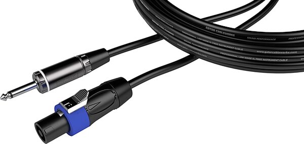 Gator Composer TS to Twist Lock Speaker Cable, 3 foot, GCWC-SPK-03-1TL, Action Position Back