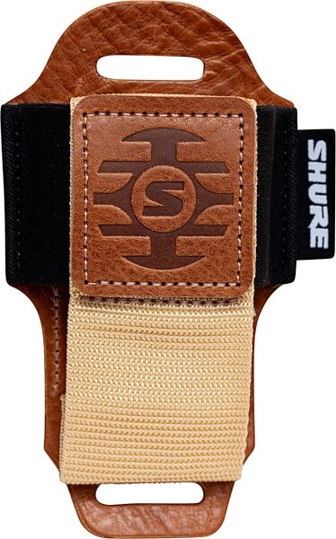 Shure by Gator Wireless Bodypack Transmitter Pouch, Tan, Action Position Back