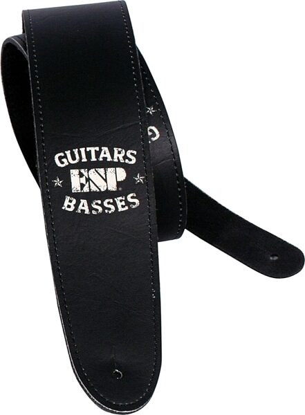ESP 2.5" Leather Guitar Strap, Stars