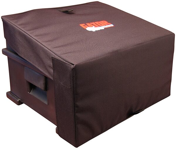 Gator GDJ10X6 Slant Top Console Mixer Station Rack Case, With Cover On 2