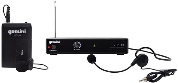 Gemini VHF 01 Wireless Lavalier Headset Microphone System, Main