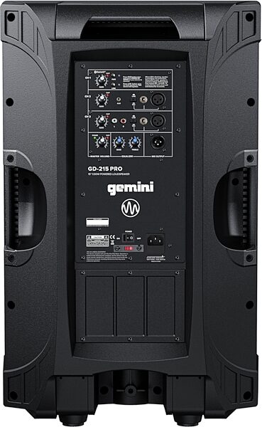 Gemini GD215PRO Powered Bluetooth PA Speaker, New, Action Position Back
