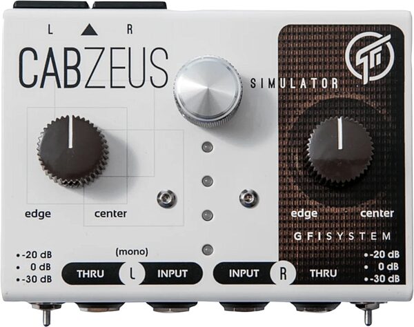 GFI Systems Cabezus Stereo Speaker Simulator and DI Box Pedal, New, Action Position Back