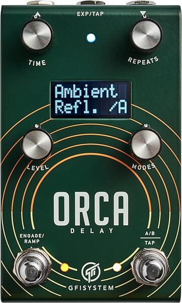GFI Systems Orca Delay Pedal, New, Action Position Back