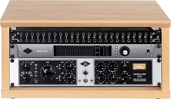 Gator Elite Series Studio Rack, Maple, 4U, Action Position Back