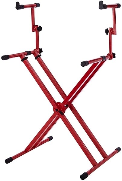 Gator Frameworks 2-Tier X-Style Keyboard Stand, Red, Main