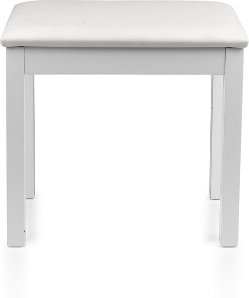 Gator Frameworks Wooden Piano Bench, White, Action Position Front