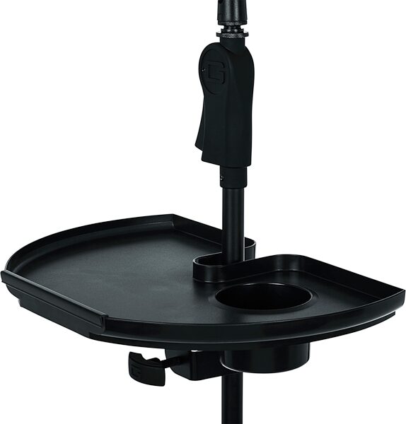 Gator GFW-MICACCTRAYXL XL Mic Stand Accessory Tray, New, Detail Side