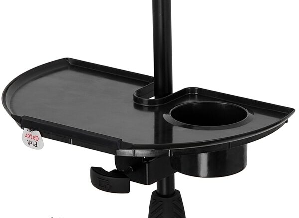 Gator GFW-MICACCTRAY Microphone Stand Accessory Tray with Drink Holder, New, Tray
