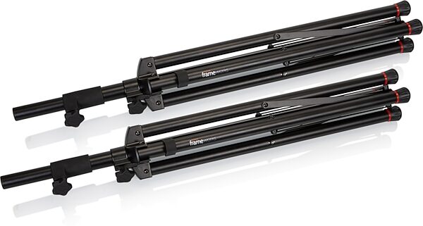 Gator GFW-SPK-4000SET Speaker Stands with Bag, Action Position Front