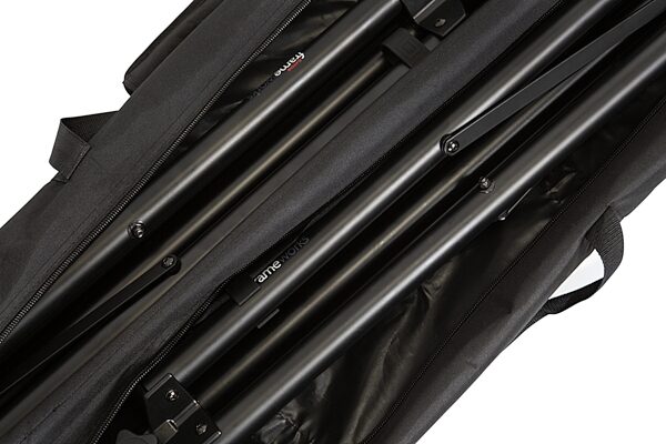 Gator GFW-SPK-4000SET Speaker Stands with Bag, Action Position Front