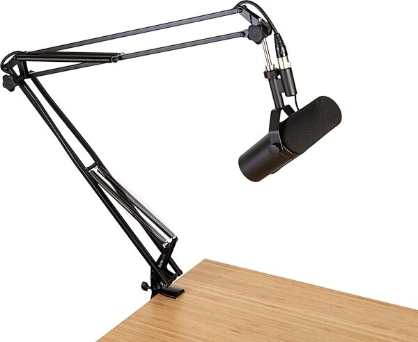 Gator GFWMICBCBM1000 Desk-Mounted Broadcast Microphone Boom Stand, New, Detail Side