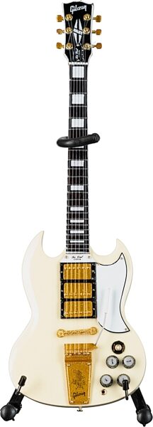 Gibson Axe Heaven Mini Replica Guitars, &#039;64 SG Custom White, Open Box (Like New), Action Position Front