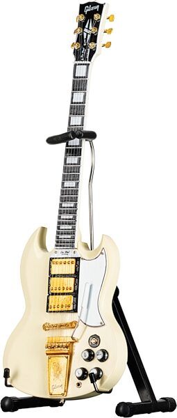 Gibson Axe Heaven Mini Replica Guitars, &#039;64 SG Custom White, Open Box (Like New), Action Position Side