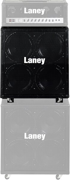 Laney GS412IA Angled Guitar Speaker Cabinet (320 Watts, 4x12 in.), New, On Stack Example
