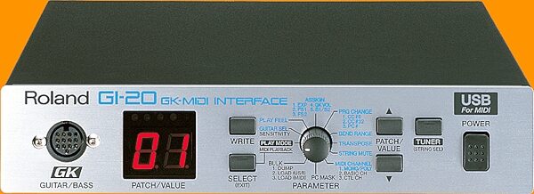 Roland GI20, XV2020, GK2AH, and RAD50 Guitar Synth Package, GI-20