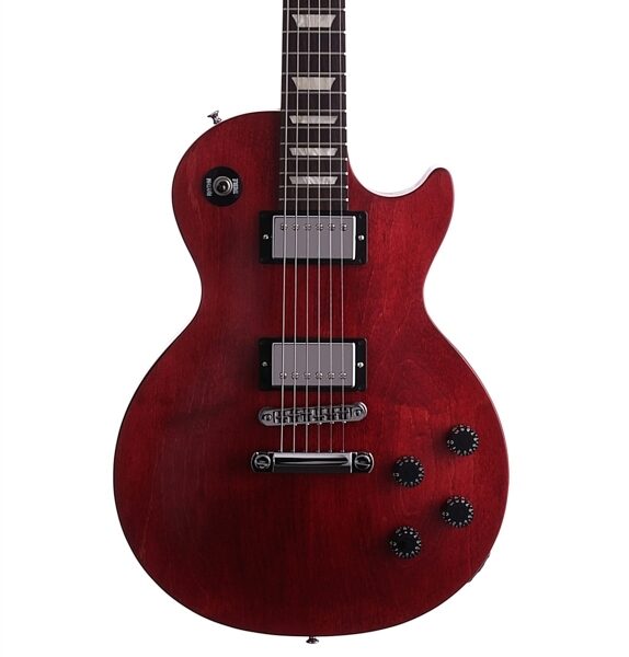 Gibson Les Paul Studio LPJ Deluxe Electric Guitar (with Gig Bag), Cherry - Body Front