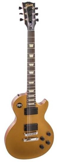 Gibson LPJ Les Paul Electric Guitar (with Gig Bag), Rubbed Gold Top