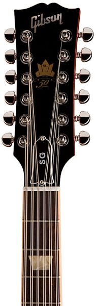 Gibson 50th Anniversary SG Electric Guitar with Case, 12-String, Headstock