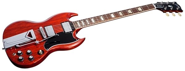 Gibson Limited Edition 1961 Les Paul SG61 Reissue Electric Guitar (with Case), Heritage Cherry - Closeup View