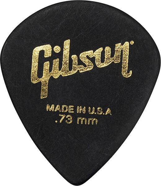 Gibson Modern Guitar Picks, Black, 0.73 millimeter, 6-Pack, Action Position Back