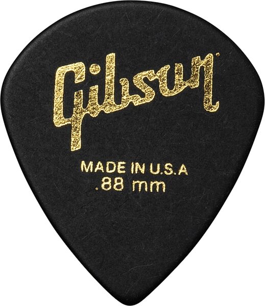Gibson Modern Guitar Picks, Black, 0.88 millimeter, 6-Pack, Action Position Back