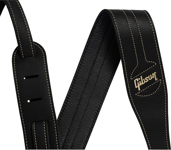 Gibson The Classic Guitar Strap, Black, Action Position Front