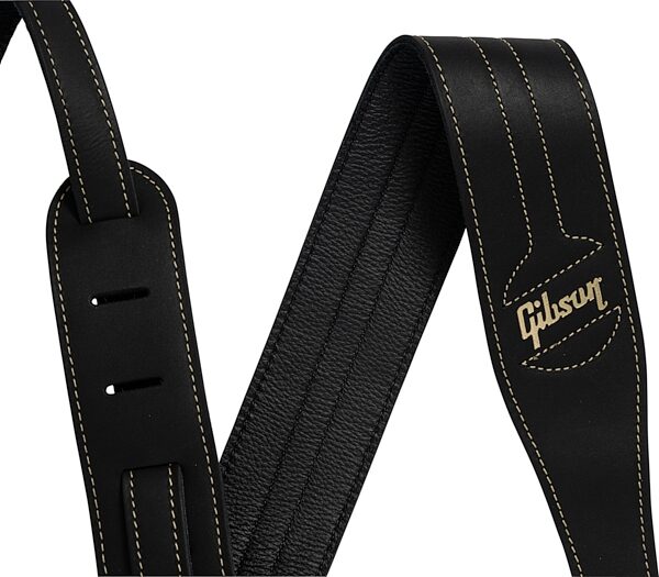 Gibson The Classic Guitar Strap, Black, Action Position Front