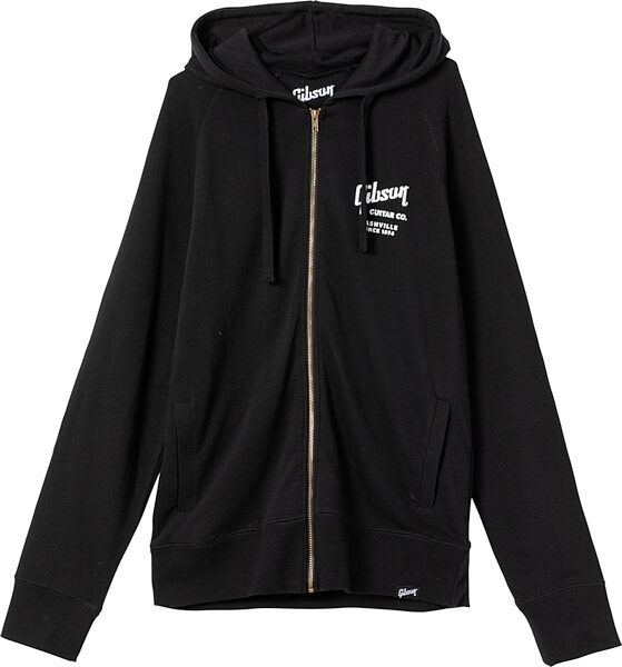 Gibson Roadie Fullzip Hoodie, Black, Large, Action Position Front