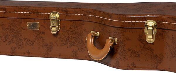 Gibson Lifton Historic Hard Case for J-185 Guitar, Brown and Pink, Action Position Back