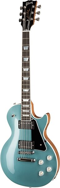 Gibson Les Paul Modern Electric Guitar (with Case), Faded Pelham Blue Top, Blemished, Action Position Back