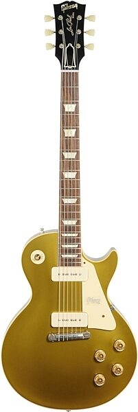 Gibson Custom Exclusive 1955 Les Paul Standard P90 All Gold VOS Electric Guitar (with Case), Action Position Back