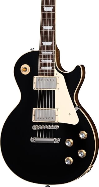 Gibson Les Paul Standard 60s Custom Color Electric Guitar, Figured Top (with Case), Ebony, Blemished, Action Position Back