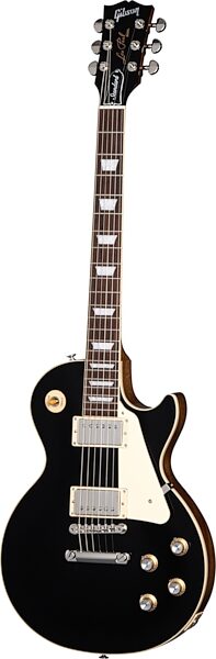 Gibson Les Paul Standard 60s Custom Color Electric Guitar, Figured Top (with Case), Ebony, Blemished, Action Position Back