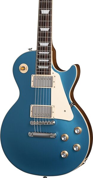 Gibson Les Paul Standard 60s Custom Color Electric Guitar, Figured Top (with Case), Pelham Blue, Blemished, Action Position Back
