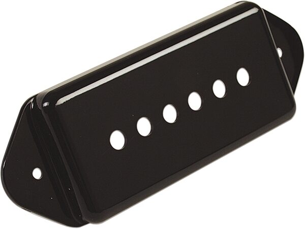 Gibson P-90/P-100 Dog Ear Pickup Cover, Black, Action Position Back