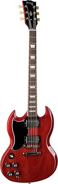 Gibson SG Standard '61 Electric Guitar, Left-Handed (with Case), Vintage Cherry, Action Position Back